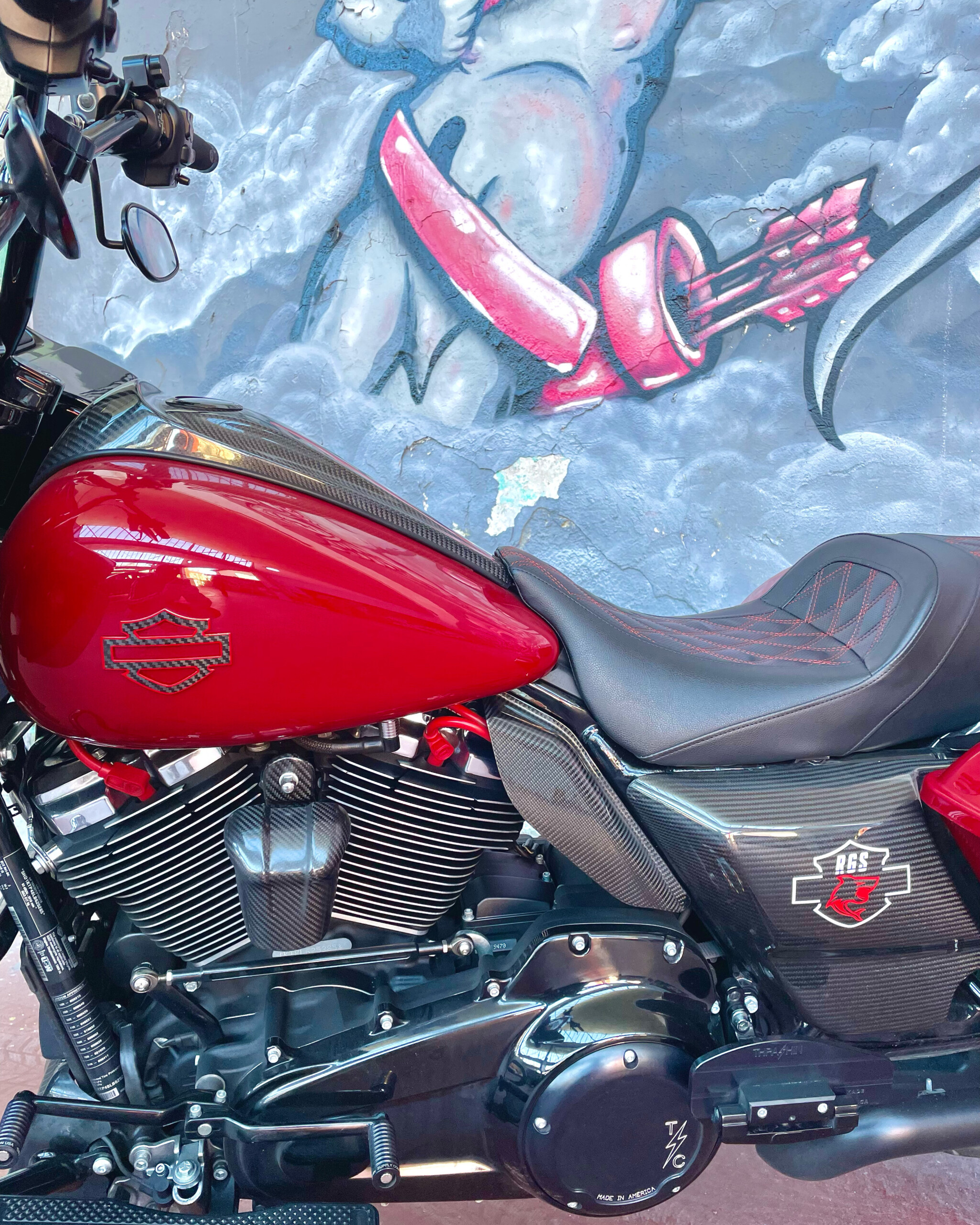 Bagger's life ® | Handmade carbon fiber horn cover & bracket 2 Bagger's Life - Handmade Carbon horn cover