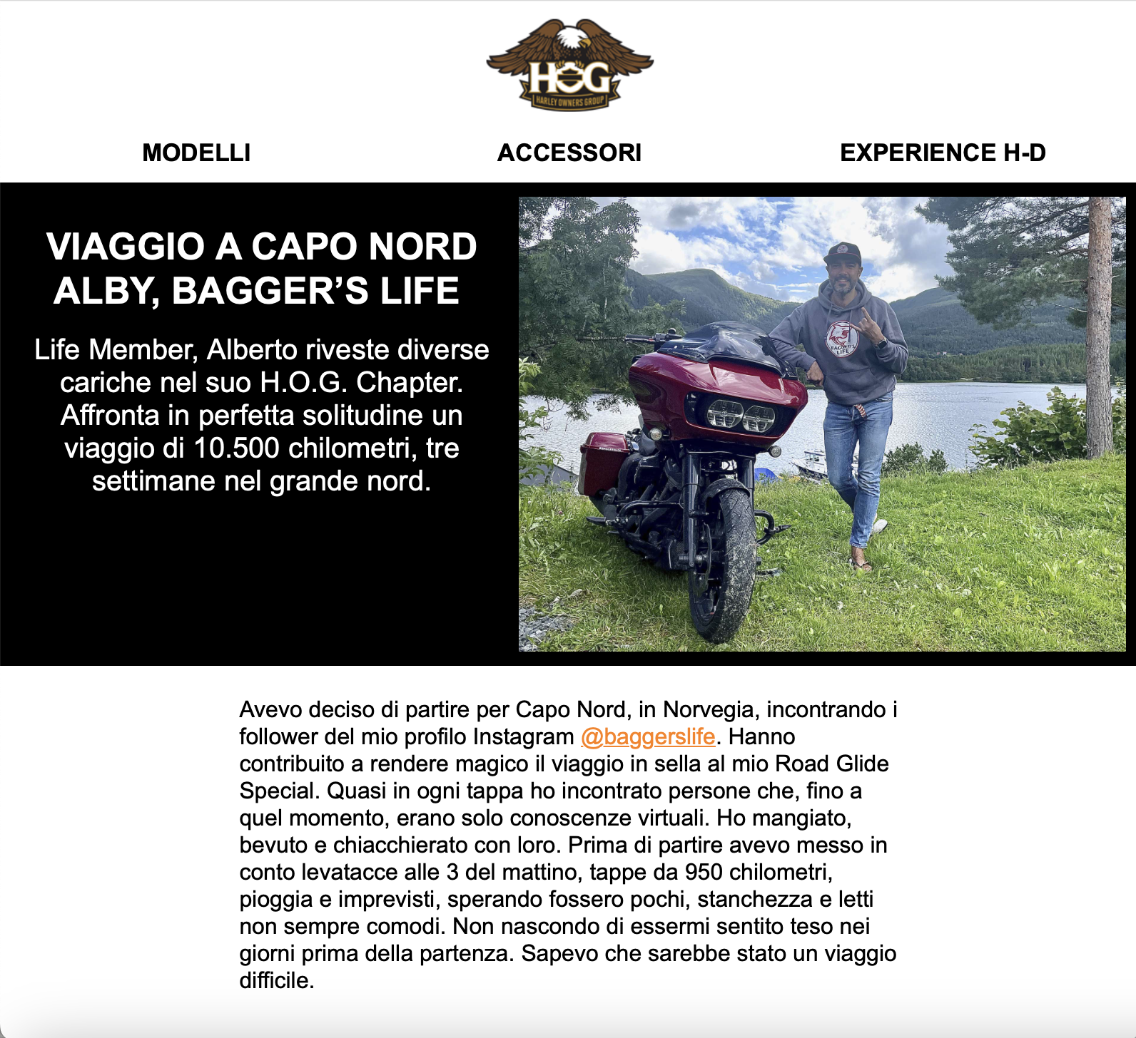 Bagger's life ® | H.O.G.® Europe, Middle East & Africa 2 Bagger's Life - Harley-Davidson Owner Group article HOG H.O.G.