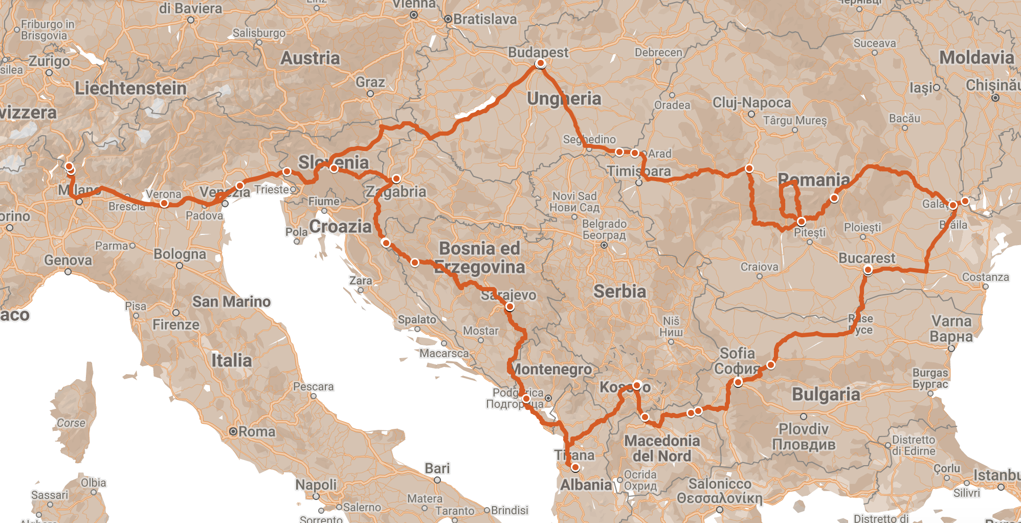 Bagger's life ® | Ride from Lugano (Switzerland) to Eastern Europe - The ride 1 Bagger's Life Road to East - Ride 2023