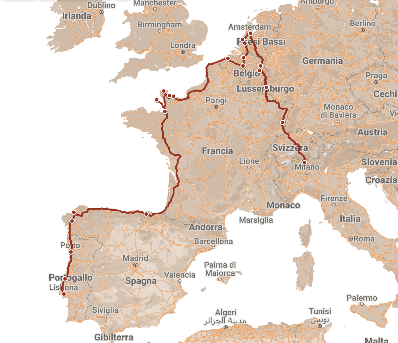Bagger's life ® | The ride to Western Europe - The ride 3 Bagger's Life Ride to Western Europe - Coastal road